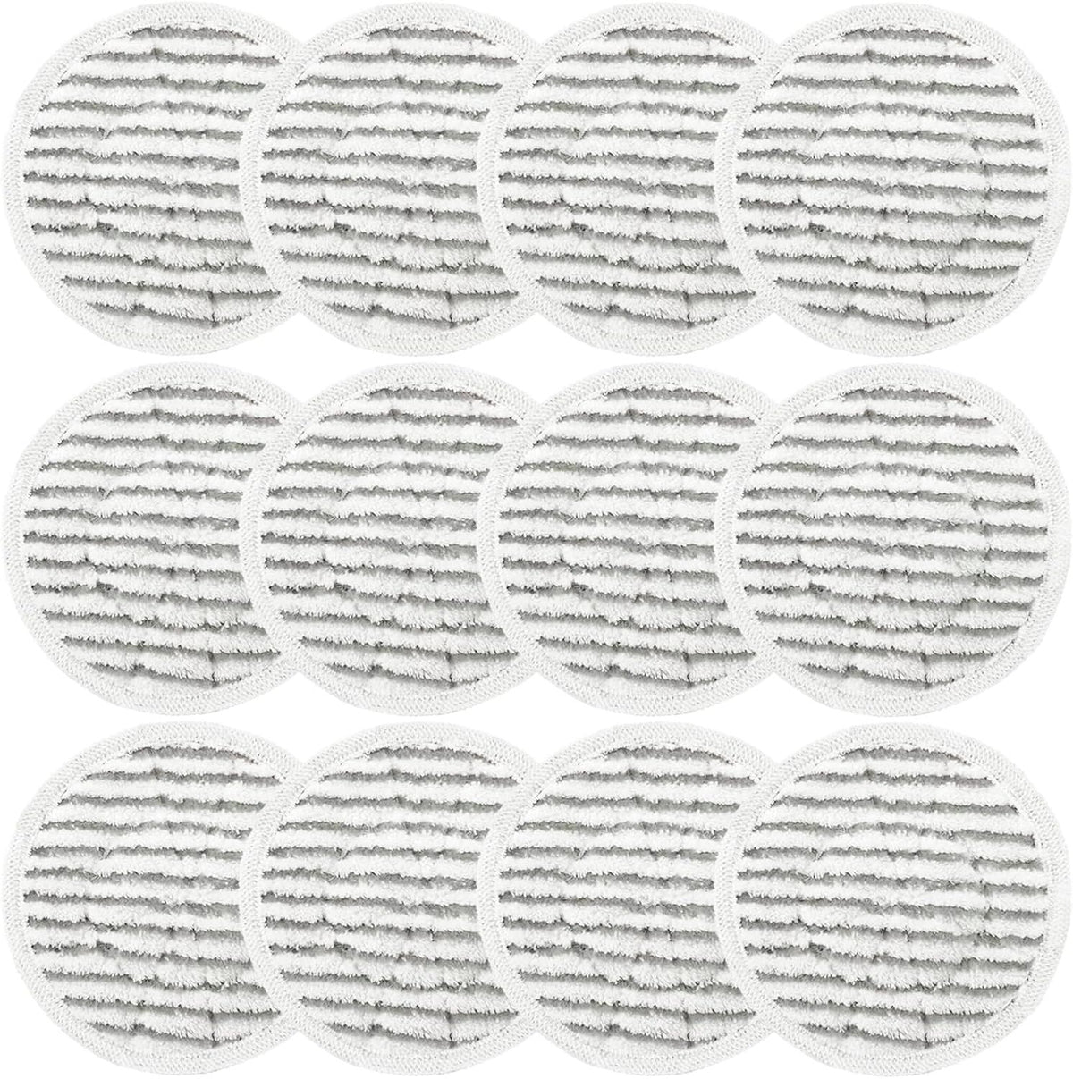 12 Pack Replacement Steam Mop Pads or Shark S8201 S7001 S8001 S7201 S7000AMZ S7000 S7005 S7020 S7001C Steam Mop, Steam & Scrub All-in-One Scrubbing and Sanitizing, Dirt Grip Scrub Washable Pad