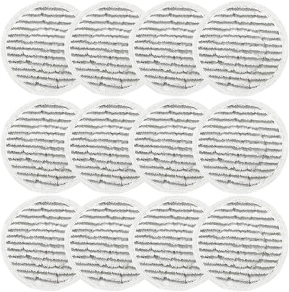 12 Pack Replacement Steam Mop Pads or Shark S8201 S7001 S8001 S7201 S7000AMZ S7000 S7005 S7020 S7001C Steam Mop, Steam & Scrub All-in-One Scrubbing and Sanitizing, Dirt Grip Scrub Washable Pad