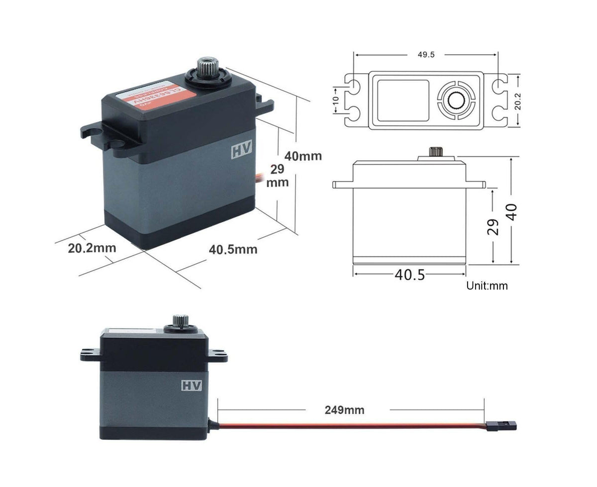 Model Servo Durable Practical Universal Eco-friendly High Hardness Multipurpose Plastic/Metal High-speed 36KG Large Torque Accessories
