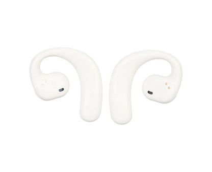 Language Translator Earbuds Multifunction Noise Reduction 144 Kinds Languages Real Time Translation Headphone White
