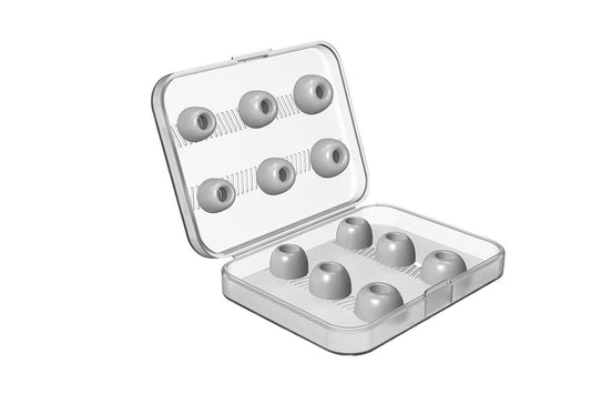 Replacement Ear Tips for AirPods Pro Memory Foam Ear Buds Anti-Slip Eartips with Portable Storage Box -Gray
