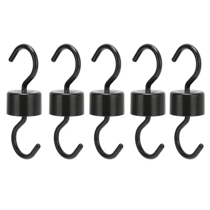 5Pcs Bird Feeder Hooks Black ABS Sturdy Easy Install Beautiful Ant Prevention Hooks for Garden