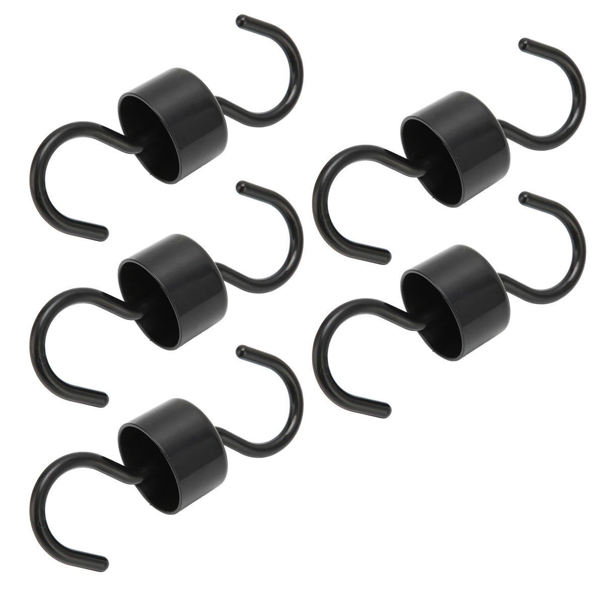 5Pcs Bird Feeder Hooks Black ABS Sturdy Easy Install Beautiful Ant Prevention Hooks for Garden