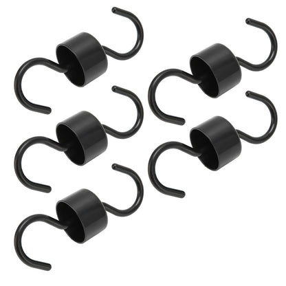 5Pcs Bird Feeder Hooks Black ABS Sturdy Easy Install Beautiful Ant Prevention Hooks for Garden