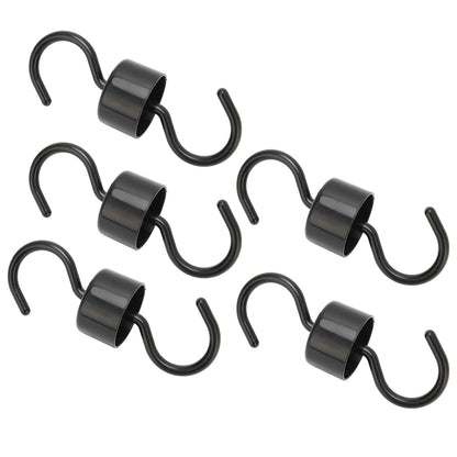 5Pcs Bird Feeder Hooks Black ABS Sturdy Easy Install Beautiful Ant Prevention Hooks for Garden