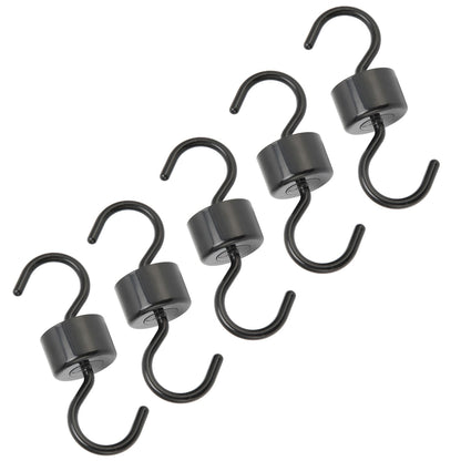 5Pcs Bird Feeder Hooks Black ABS Sturdy Easy Install Beautiful Ant Prevention Hooks for Garden