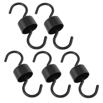 5Pcs Bird Feeder Hooks Black ABS Sturdy Easy Install Beautiful Ant Prevention Hooks for Garden