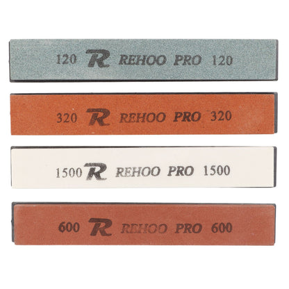 4Pcs Knife Sharpening Stone Knife Sharpener 120 320 600 1500 Grit for Scissors Chisels Axes