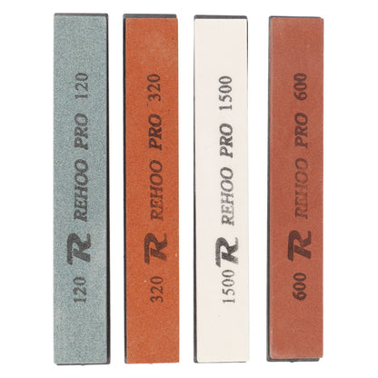 4Pcs Knife Sharpening Stone Knife Sharpener 120 320 600 1500 Grit for Scissors Chisels Axes