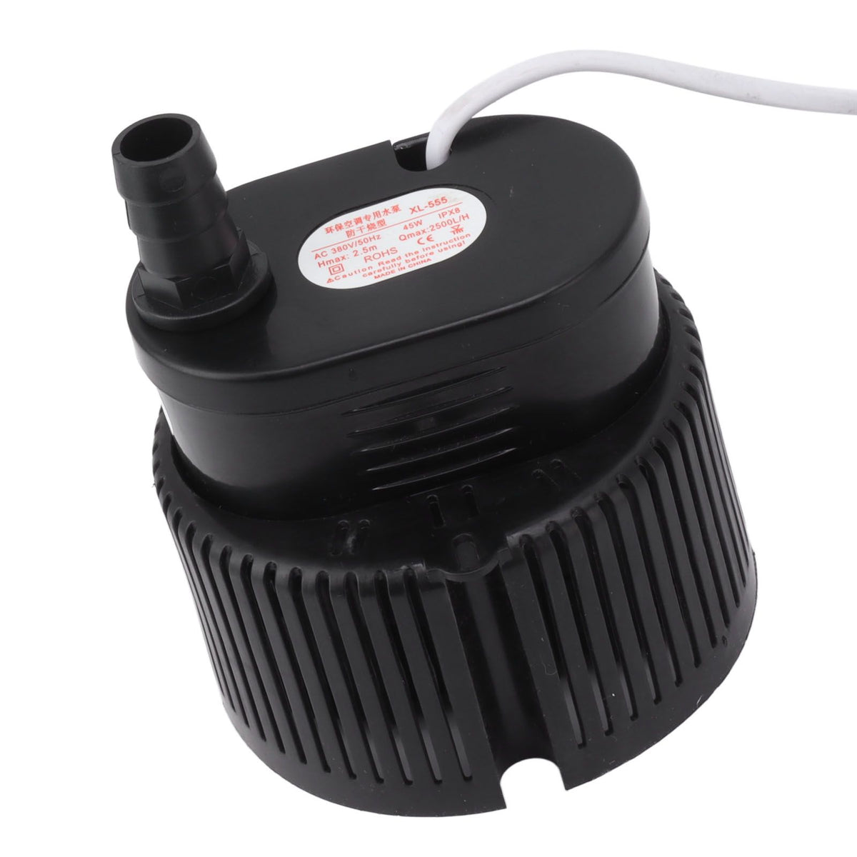 Submersible Pump 45W 380V Low Noise Stable Output Plastic Casing Quiet Water Pump for Garden Aquarium Fountain