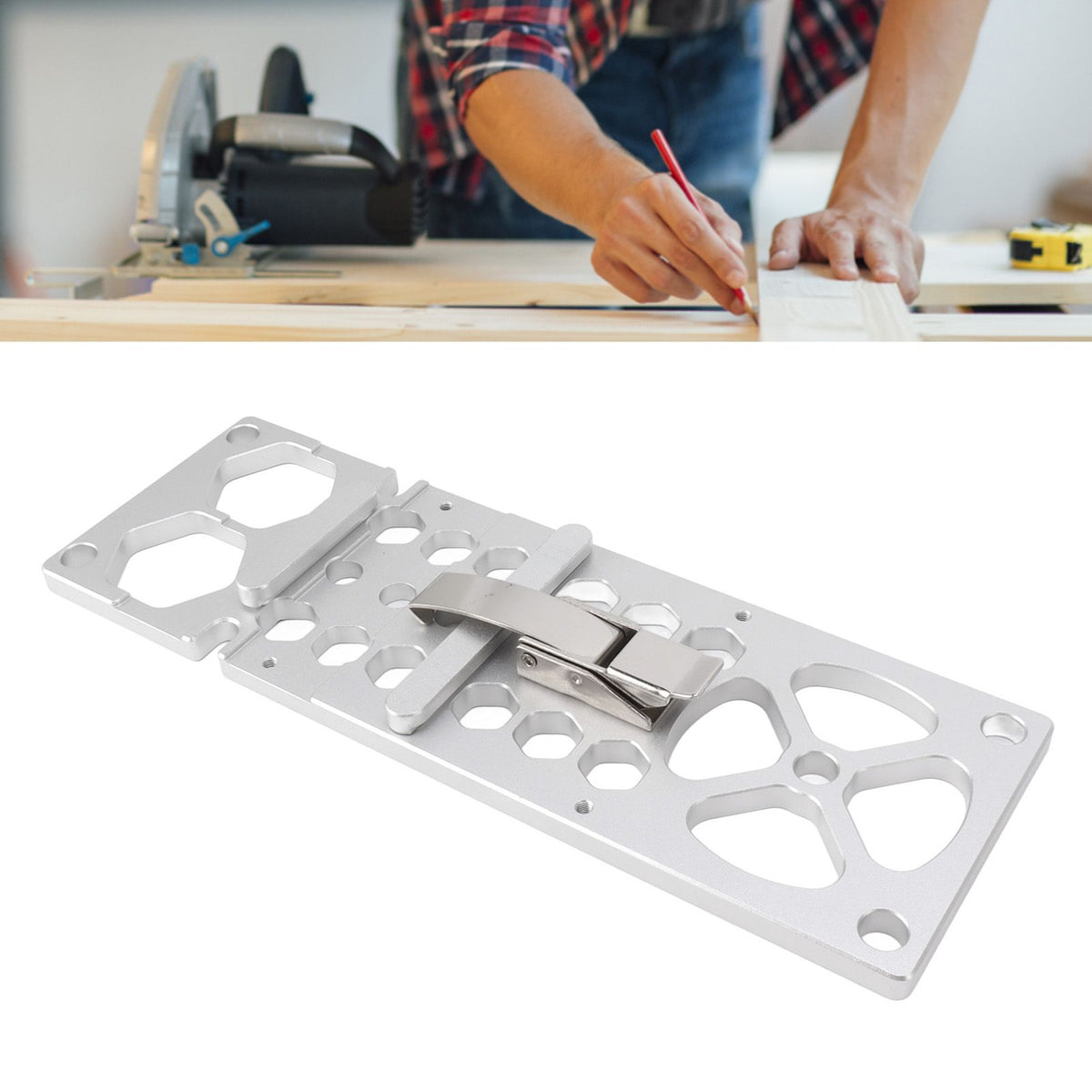 Right Angle Electric Circular Saw Guide Rail Accurate 90° Angle Stop Track Saw Guide Rail