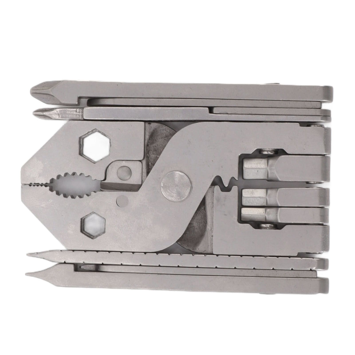 Multitool Pliers Cast Steel Screwdriver Card Needle Wire Stripper Wrench Multi Tool