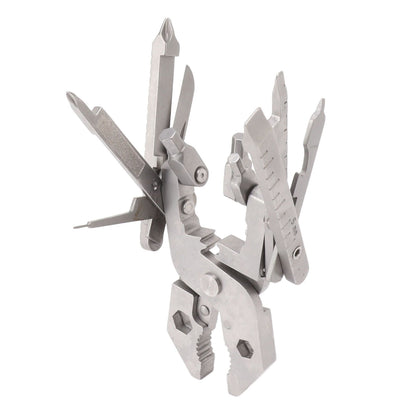 Multitool Pliers Cast Steel Screwdriver Card Needle Wire Stripper Wrench Multi Tool
