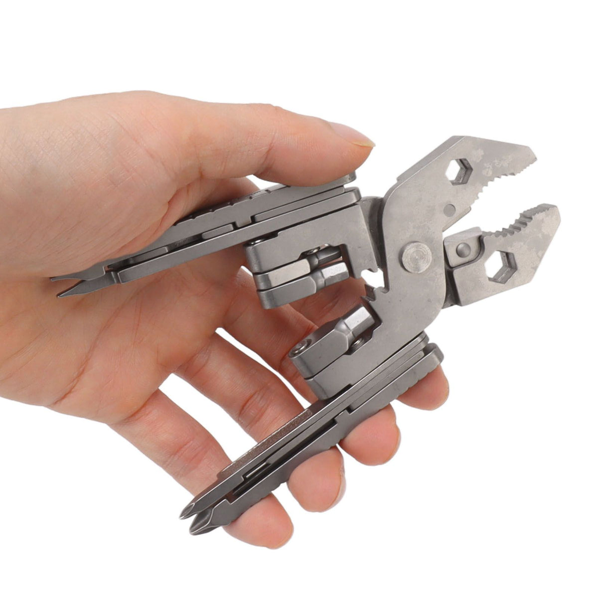Multitool Pliers Cast Steel Screwdriver Card Needle Wire Stripper Wrench Multi Tool