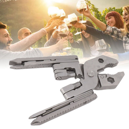 Multitool Pliers Cast Steel Screwdriver Card Needle Wire Stripper Wrench Multi Tool