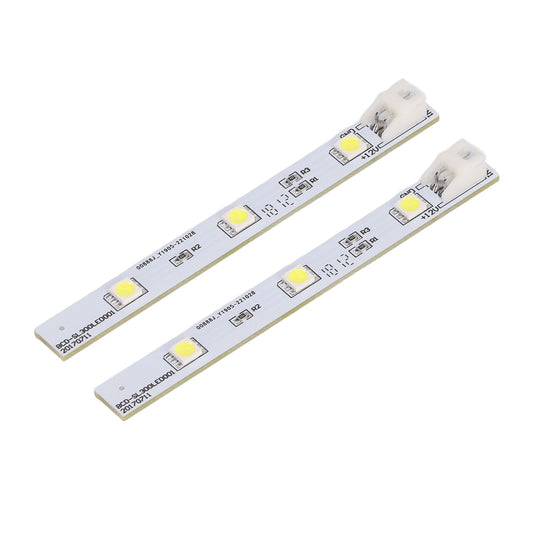 2Pcs Refrigerator LED Light Board White Eyes Friendly Freezer LED Light Strip for Electrolux BCD SL300LED001 DC12V