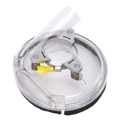 Dust Shroud Kit Transparent ABS Dry Grinding Dust Cover for 4in to 5in Angle Grinders Wet Polisher