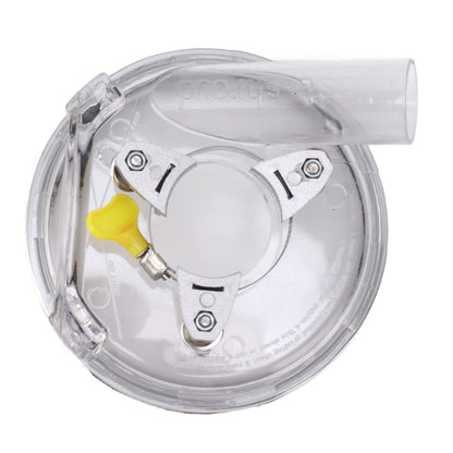 Dust Shroud Kit Transparent ABS Dry Grinding Dust Cover for 4in to 5in Angle Grinders Wet Polisher