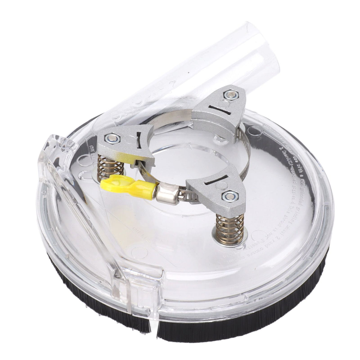 Dust Shroud Kit Transparent ABS Dry Grinding Dust Cover for 4in to 5in Angle Grinders Wet Polisher
