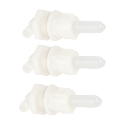 3‑Set Lamb Nipple Durable Plastic PP White Veterinary Feeding Pritchard Nipple for Pig Sheep