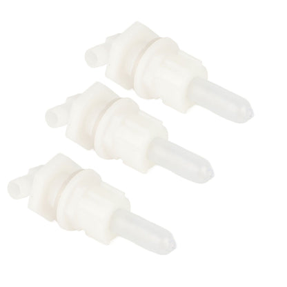 3‑Set Lamb Nipple Durable Plastic PP White Veterinary Feeding Pritchard Nipple for Pig Sheep