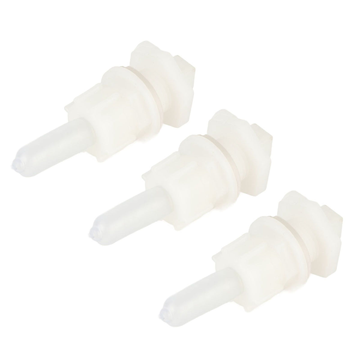 3‑Set Lamb Nipple Durable Plastic PP White Veterinary Feeding Pritchard Nipple for Pig Sheep