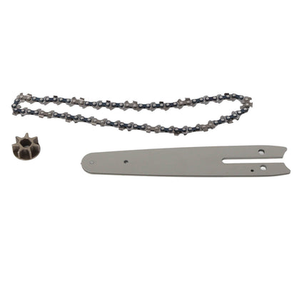 Chainsaw Chain Set Steel Sprocket 186mm Guide Plate 230mm Chain 6in Saw Replacement Accessories for Mini Electric Chainsaw
