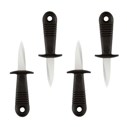 4Pcs Stainless Steel Oyster Cutter with Non Slip Handle Seafood Special Tools