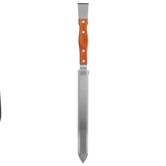 Multifunctional Stainless Steel Honey Cutter Knife Scraper Beekeeping Tool with Wood Handle