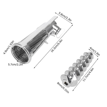 Meat Grinder Tomato Juicer Screw Shaft Filter Sleeve Baffle Accessories for Mixer Attachment
