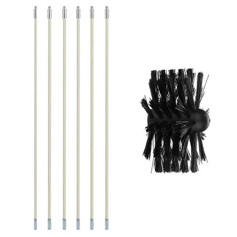 Chimney Cleaning Brush Chimney Sweeping Tool and Rods Kit Duct Clean Kit Cleaning Tool