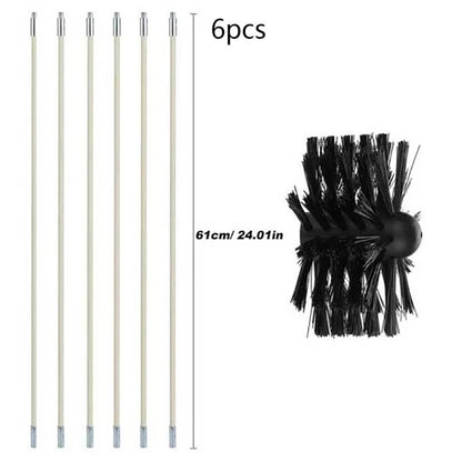 Chimney Cleaning Brush Chimney Sweeping Tool and Rods Kit Duct Clean Kit Cleaning Tool