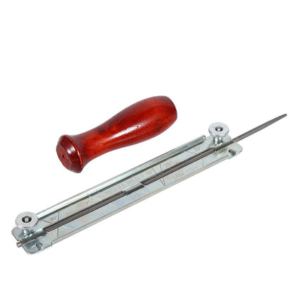 1x Chainsaw Saw Chain File & Filing Sharpening Kits with Wooden Holder Tool (4.0mm)