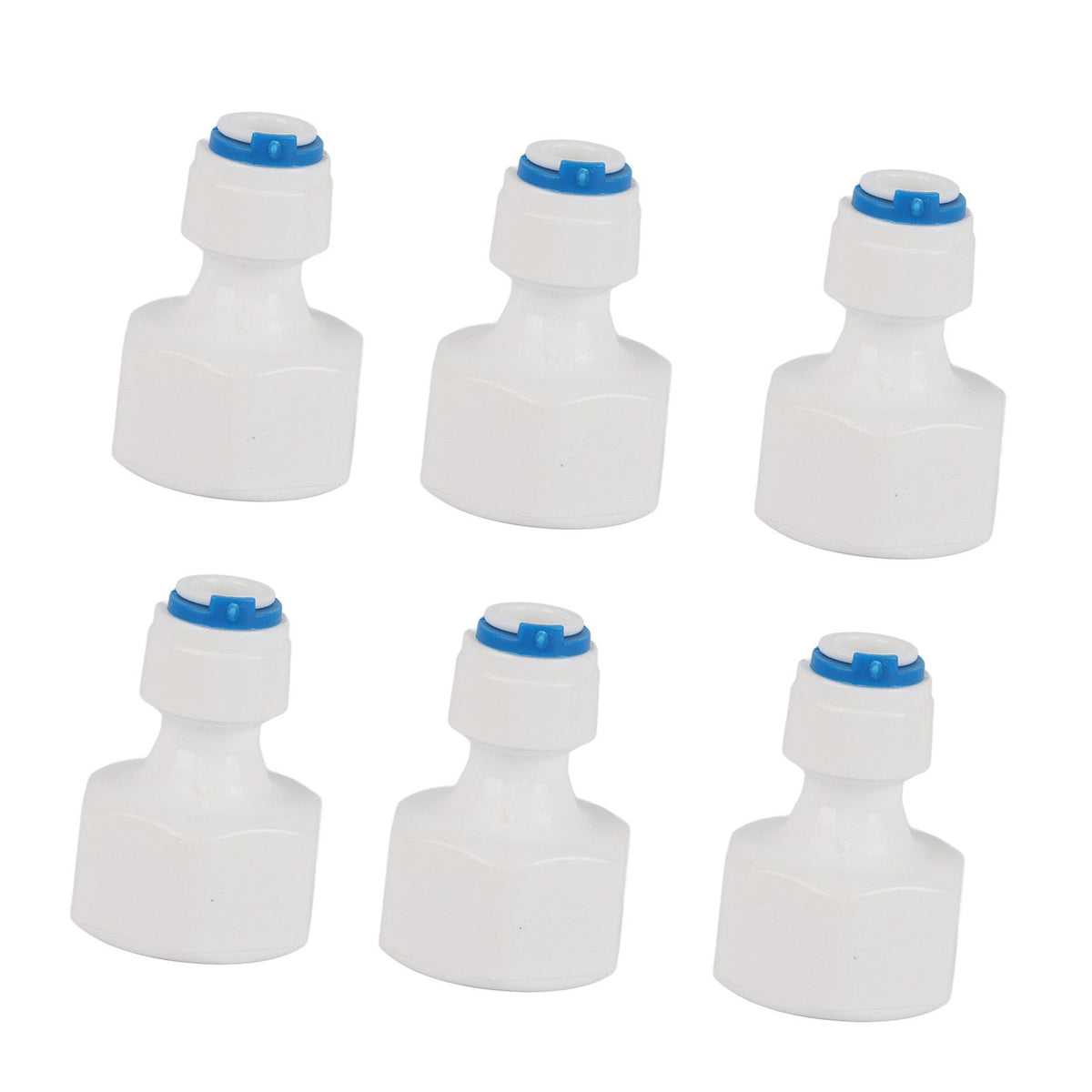 6pcs 1/4 Tube OD to 1/2 Female Push in Quick Connector for Water Filter Reverse Osmosis