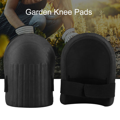 1 Pair of EVA Knee Pads Kneelet Protective Gear for Construction Gardening Flooring (Black)