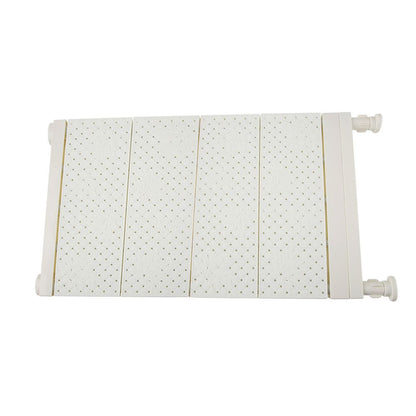 Upgraded Adjustable Storage Rack Space Saving Compartment Collecting Shelf White 53-90cm