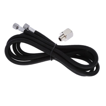1.8M EVA Braided Airbrush Hose Air Tube 1/8"-1/4" Adaptor Fitting Ends Coupling