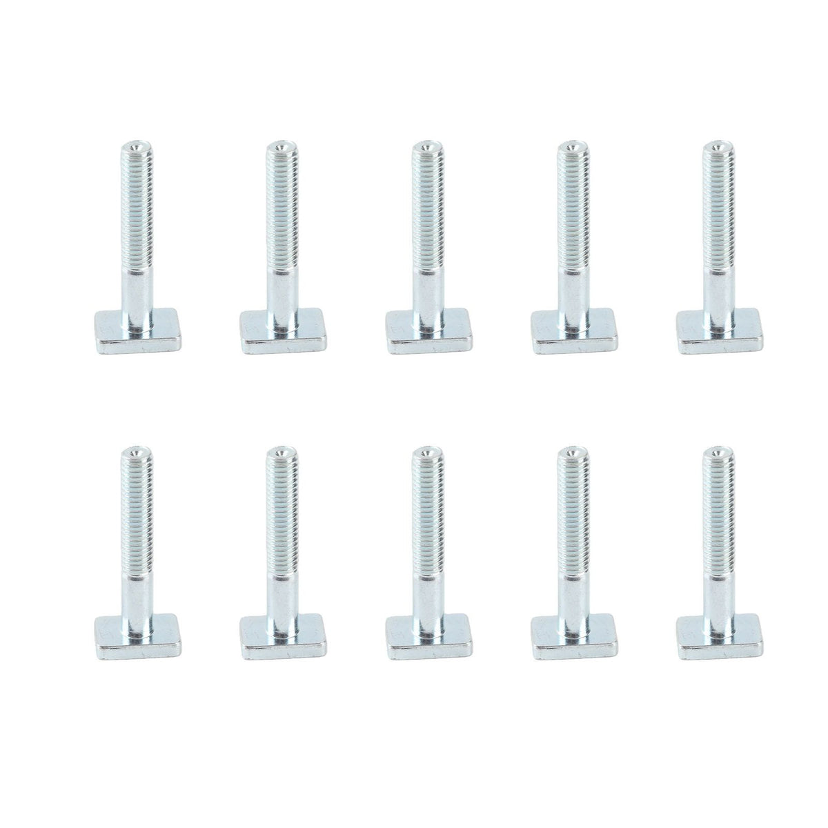 10pcs M6-40 T Sliding Screws Metal T-nuts for Woodworking