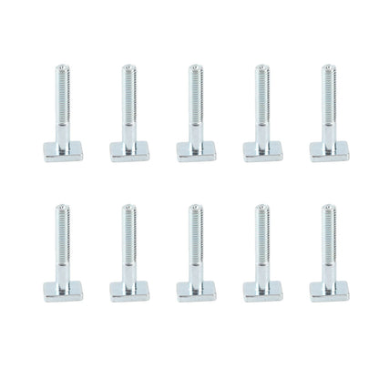10pcs M6-40 T Sliding Screws Metal T-nuts for Woodworking