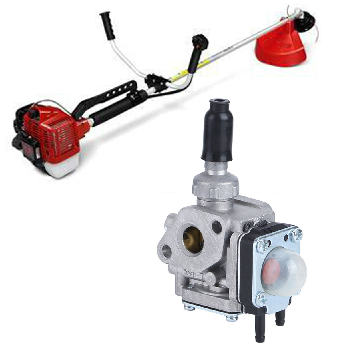 Outdoor Gardening Tool Lawn Mower Carburetor Carb Replacement for TH43 TH48 Engine