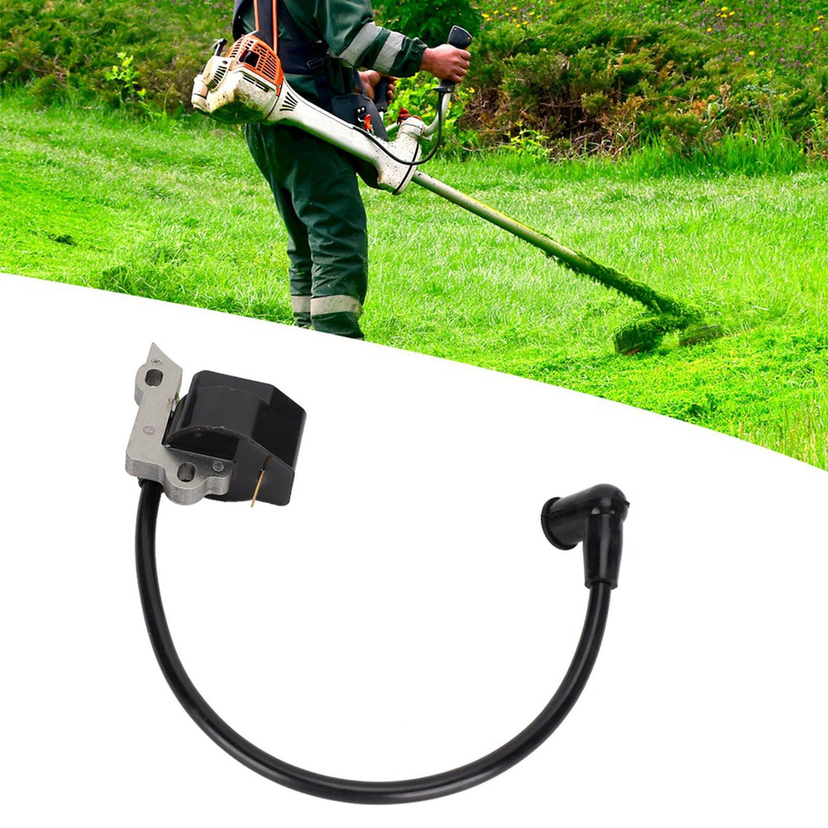 Garden Chainsaw Ignition Coil Replacement Accessories Parts Fit for Lawn Mower Chainsaw 530039198