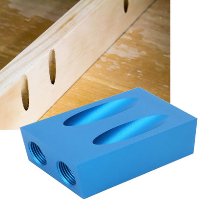 Aluminum Alloy Woodworking Drilling Oblique Hole Locator Positioner Kit Carpentry Accessory