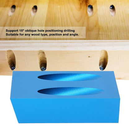 Aluminum Alloy Woodworking Drilling Oblique Hole Locator Positioner Kit Carpentry Accessory