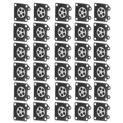 30Pcs/Set Carburetor Diaphragm Gasket Chainsaw Accessory for ZAMA 2500/3800/4500/5200/5800