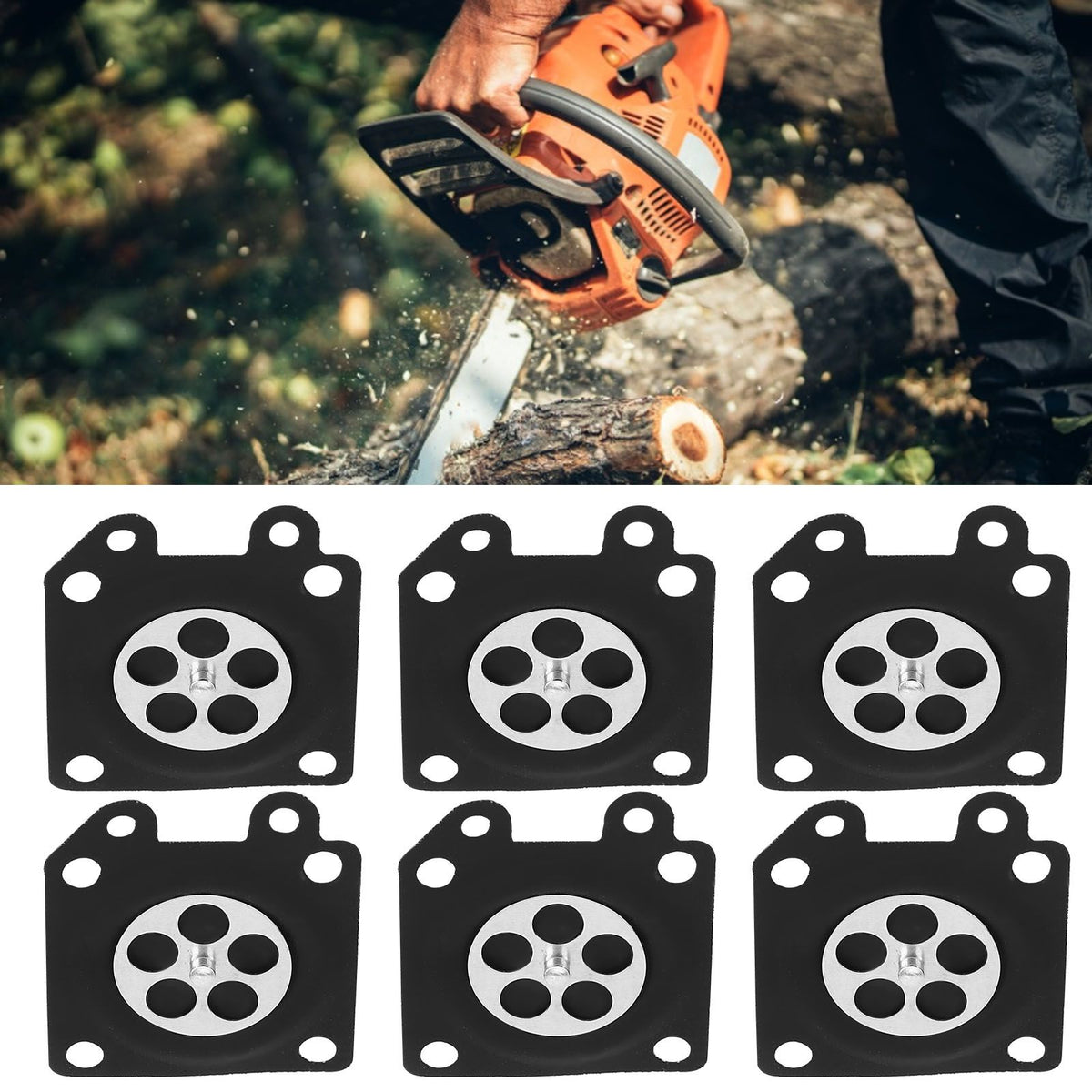 30Pcs/Set Carburetor Diaphragm Gasket Chainsaw Accessory for ZAMA 2500/3800/4500/5200/5800