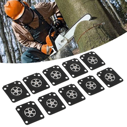 10PCS/Set Carburetor Parts Chainsaw Carburetor Membrane Gasket Set Fit for ZAMA180