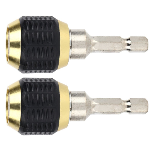 2PCS 60mm Drill Chuck Hex Screwdriver Impact Driver Adapter 1/4 Hex Shank Dril Bit Tool