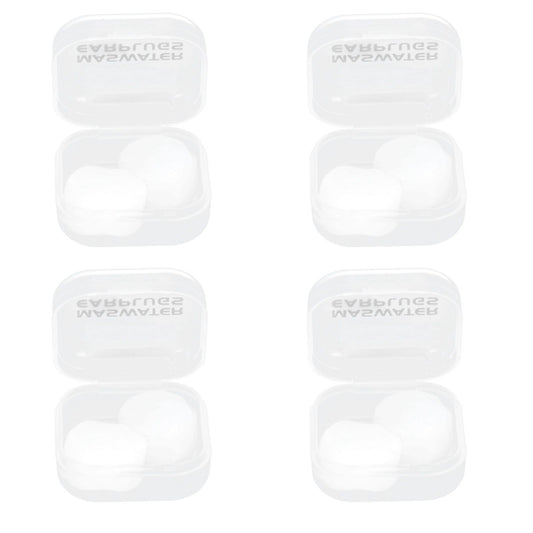 8Pcs DIY Ear Plugs Portable Reusable Swimming Earplugs Noise Reduction Transparent
