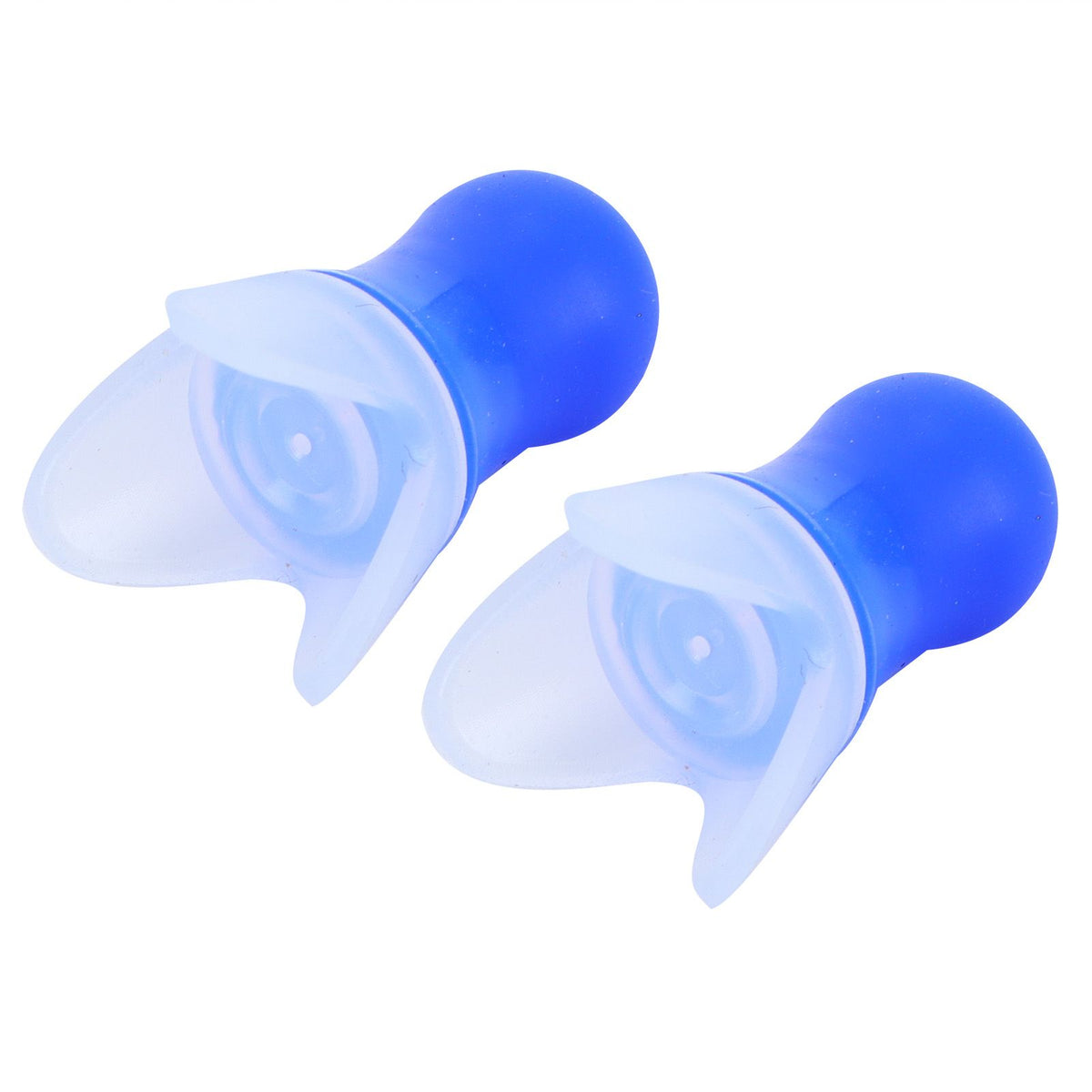 Swimming Waterproof Earplugs Flying Noise Reduction Silicone Ear Plug with Black Sealing BottleBlue Earplug
