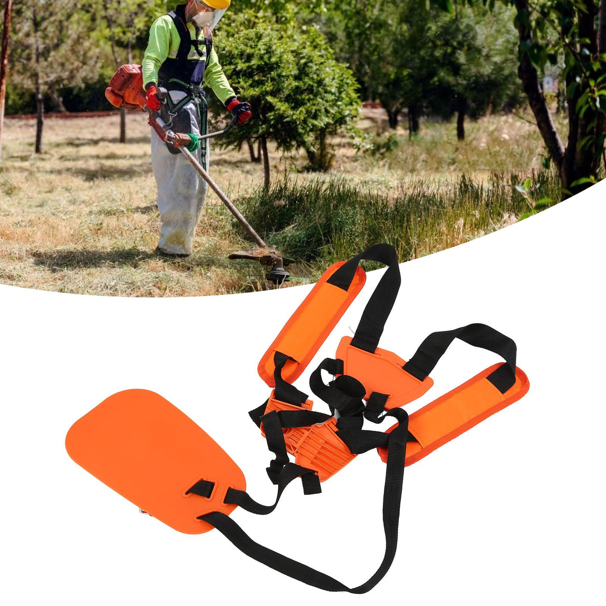 Trimmer Shoulder Strap Lawn Mower Harness Strap Double Shoulder Nylon Belt for Brush Cutter